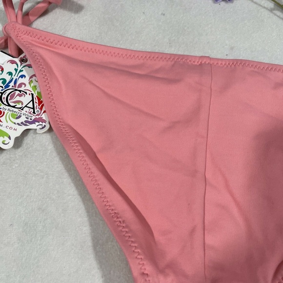 NEW Becca Color Code Side Tie Bikini Bottoms in‎ Peach [SZ Medium ] - Picture 11 of 11